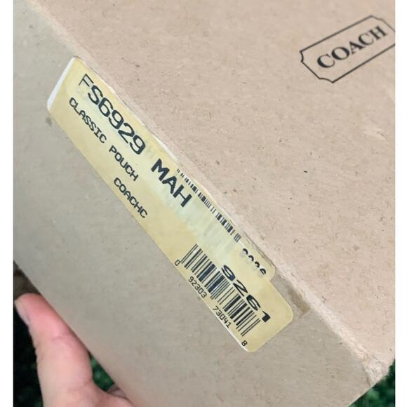 Vintage COACH Classic Pouch Mahogany 9261 Dominican Republic - Picture 11 of 11